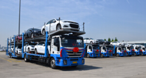 Anji Logistics ��Transformation and Upgrading; Win-win Collaboration�� Centre Axle Car Transporter Launching Ceremony